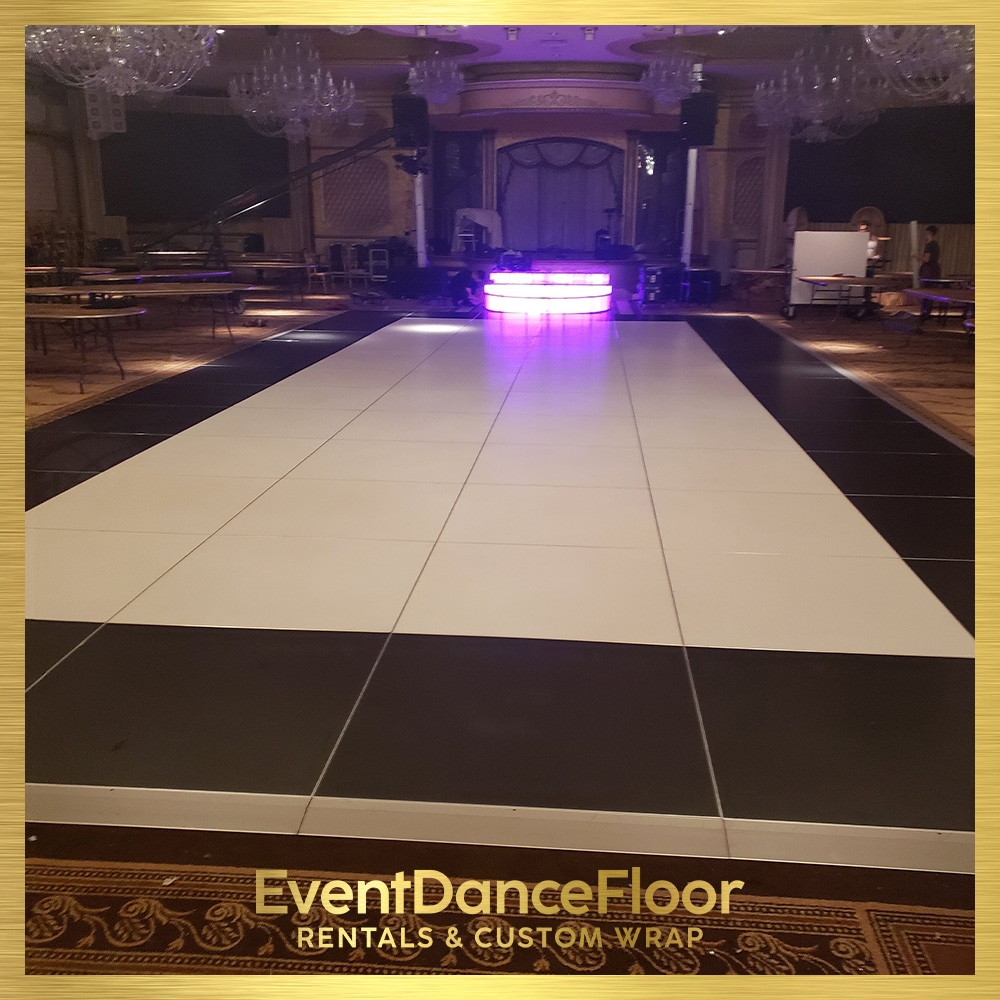 Can I rent a custom logo dance floor for a one-time event?