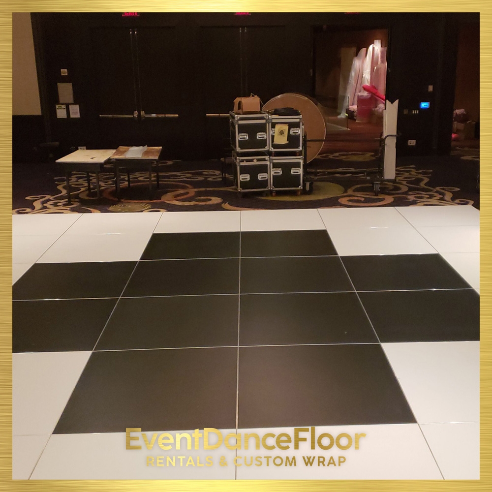 Are there any specific maintenance requirements for a temporary outdoor dance floor?